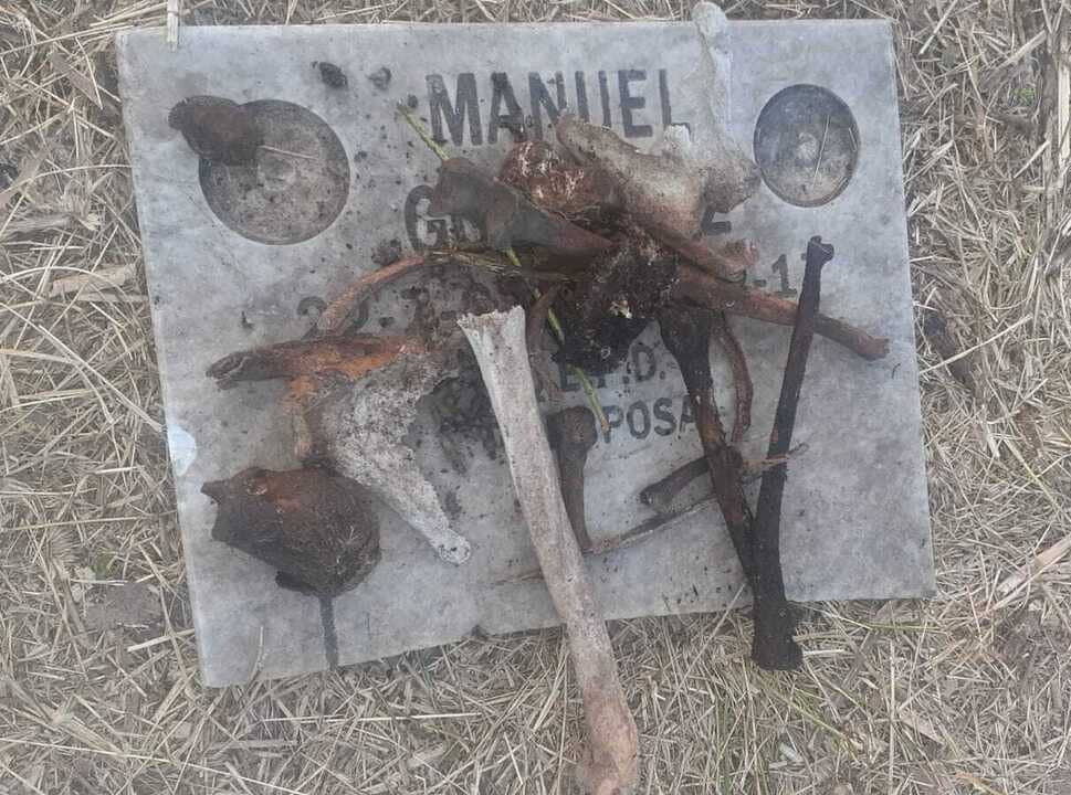 Video | Fueron a tomar tierras en la zona del cementerio Camposanto y ahora denuncian que encontraron huesos humanos