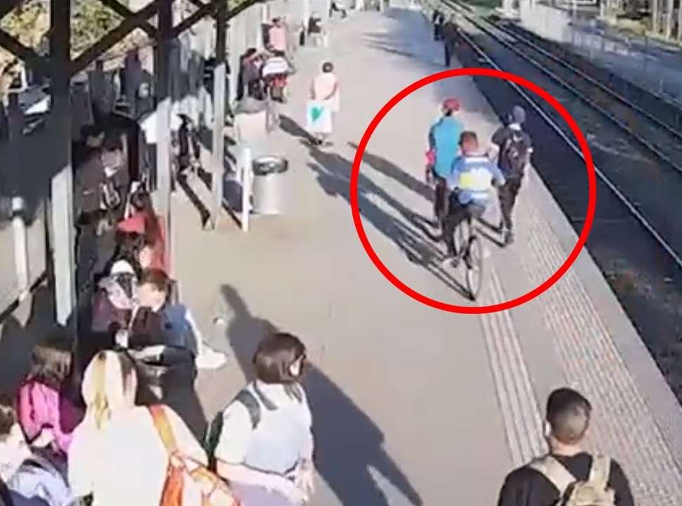 VIDEO | Robaron una bicicleta y quisieron escapar en el Tren San Martín: así terminaron