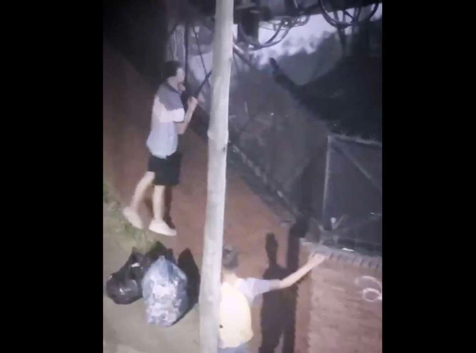 VIDEO | Cayeron presos por robar una escalera en Tres de Febrero