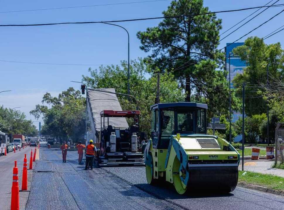 Hurlingham: avanza la obra de repavimentación en Vergara