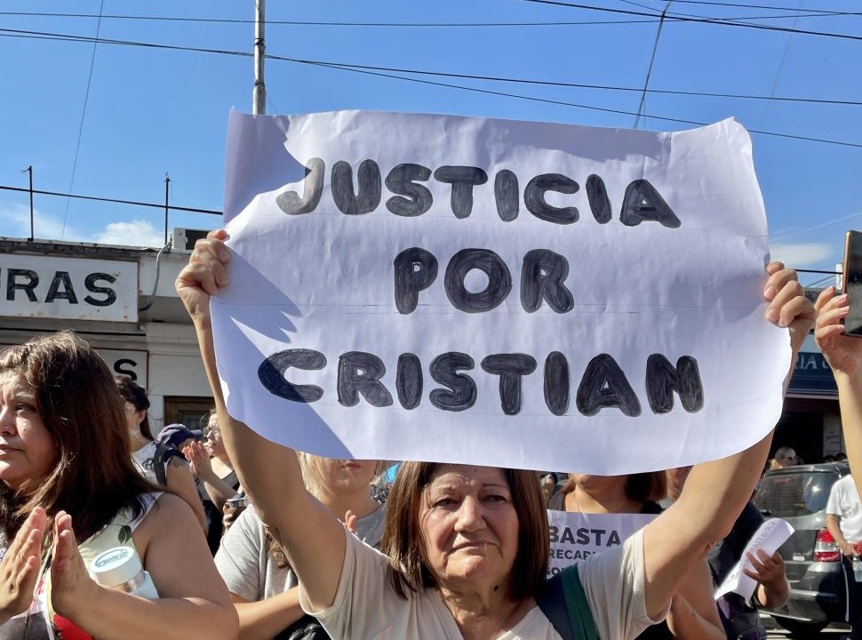 San Justo vuelve a marchar: reclamo de justicia a un mes del asesinato de Cristian Pereyra