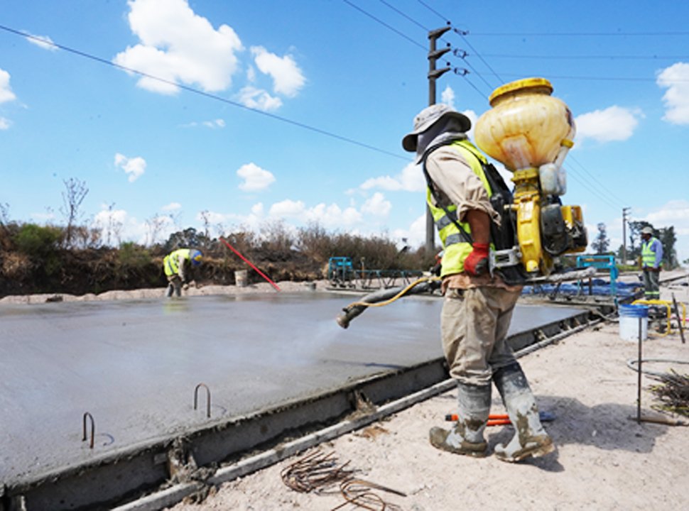 Avanza la obra de ampliación de la Ruta Provincial 1003 que une Merlo con Morón