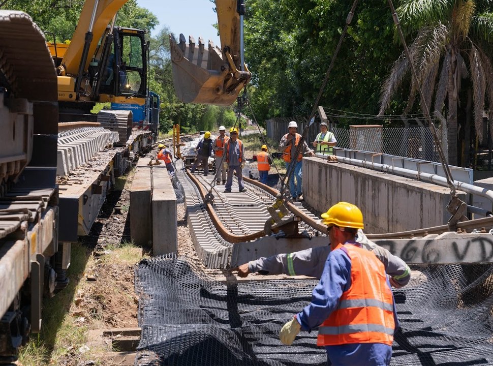 Continúan las obras para mejorar la seguridad en el Tren Sarmiento