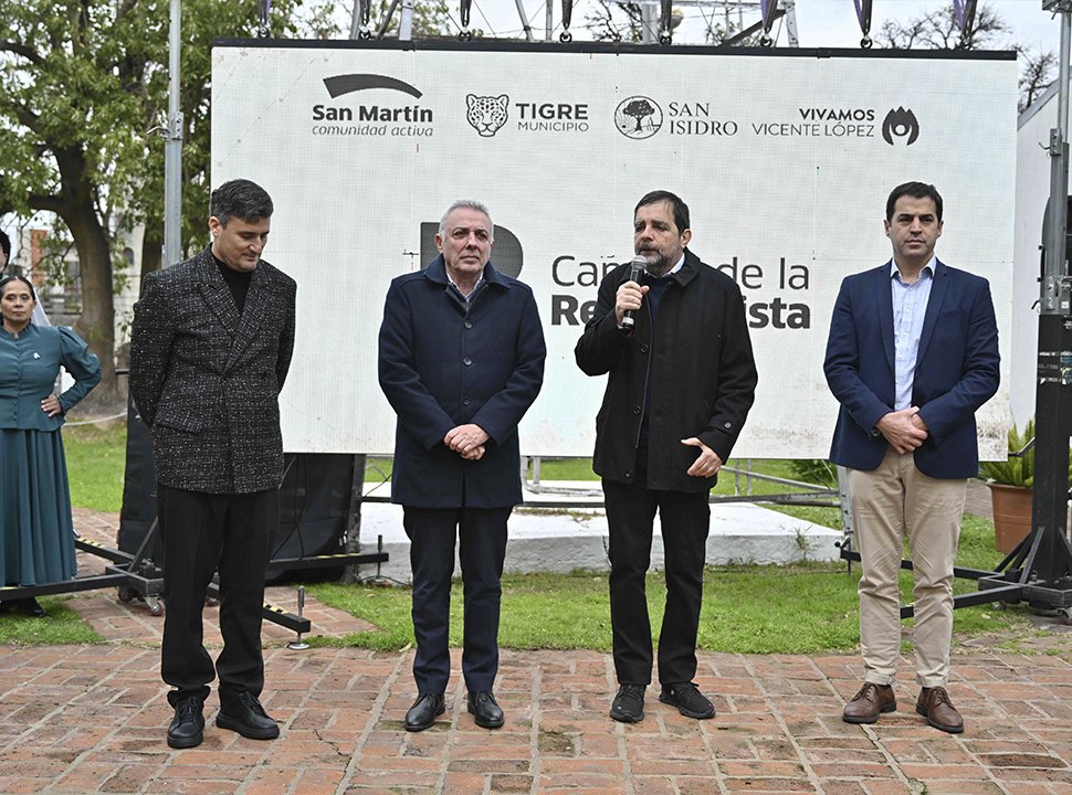 San Martín presentó junto a Tigre, San Isidro y Vicente López el Camino de la Reconquista