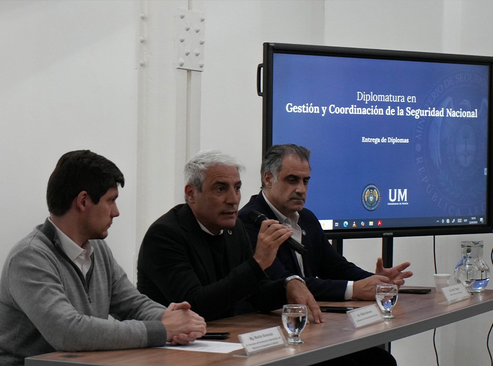 La Universidad de Morón realizó el acto de cierre de la Diplomatura en Gestión y Coordinación de la Seguridad Nacional
