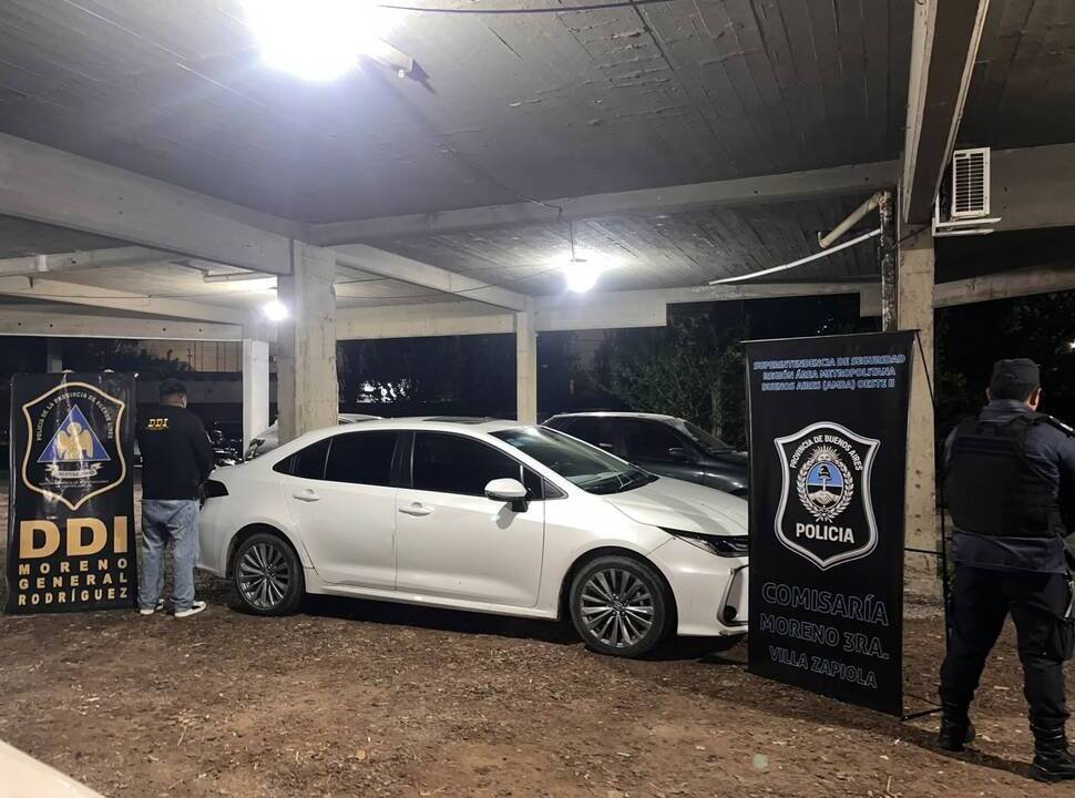 Moreno: dos entraderas, un mismo Corolla y un detenido, así cayó el sospechoso